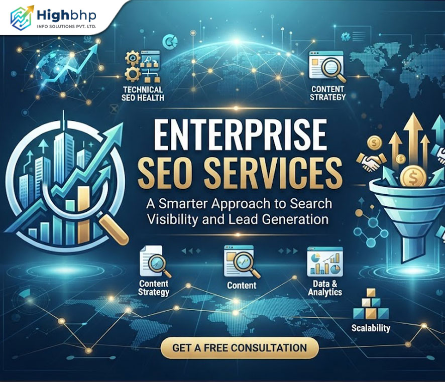 Enterprise SEO Services-A Smarter Approach to Search Visibility and Lead Generation by HighBHP Info Solutions, Kolkata, India